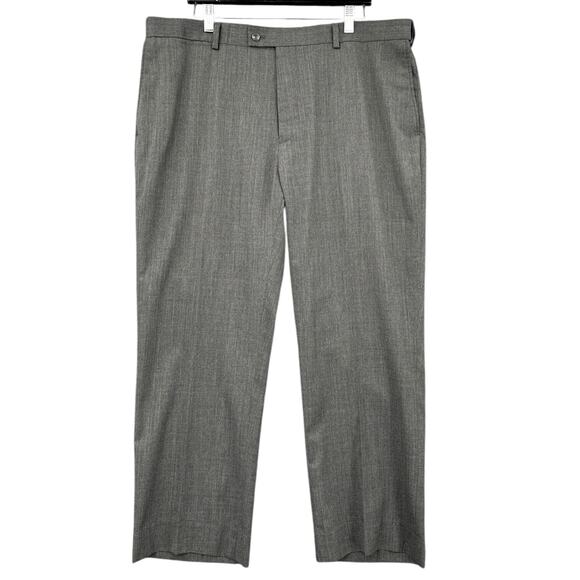 Louis Raphael Gray Dress Pants Belt Loops Classic Style Pants Size 40 x 27 - Picture 1 of 9